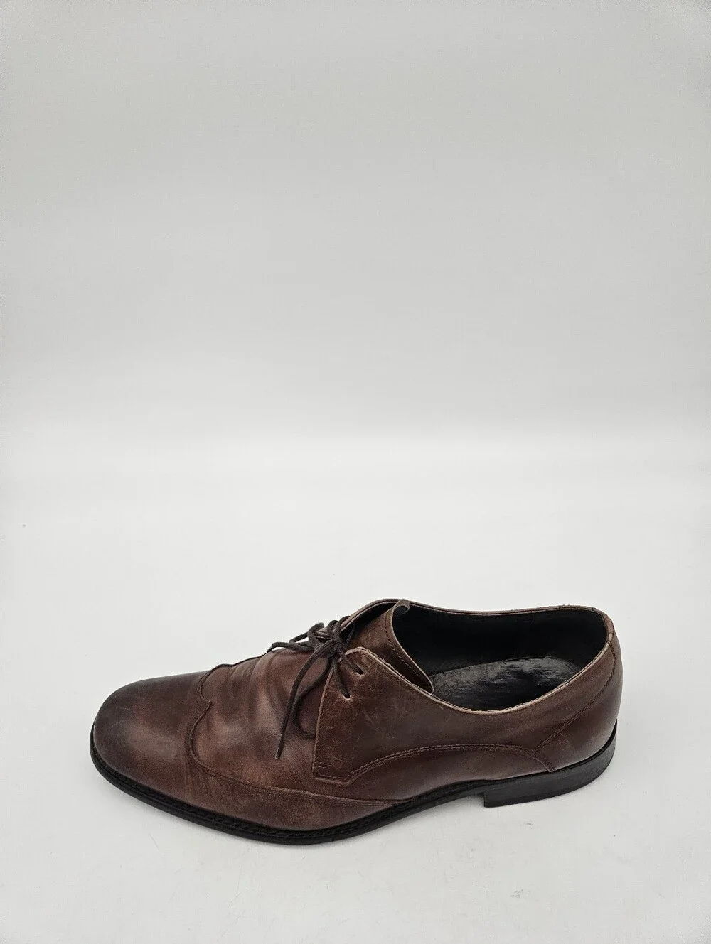 John Varvatos USA Wingtip Derby Mens Size 10M Brown Leather Dress Shoes